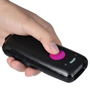 Wireless Portabil Scanner de coduri de Bare 2D Red Light Cititor de coduri de Bare Mod Dual Lumină Roșie Scanner pentru Ios, Android, Windows
