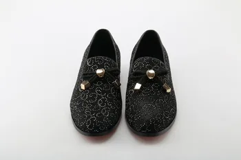 Zobairou negru mens pantofi eleganți încăltăminte într-hommes sclipici ciucure mocasini papuci de catifea pantofi durează italiană pantofi de piele barbati