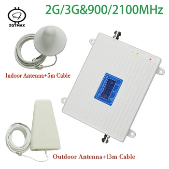 ZQTMAX 2G 3G amplificator amplificator de semnal gsm gsm900 repetor UMTS celulare amplificator de semnal 900 2100 + antena accesorii