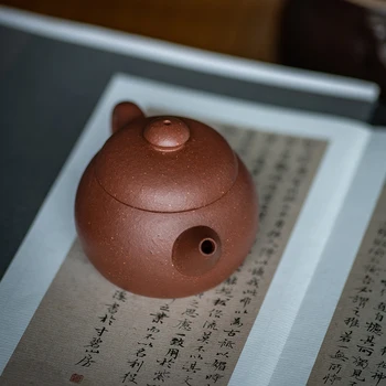 ★★Yixing recomandat de manual de ceai kung fu oală acasă capacitate mică dezbrăcat de minereu de nisip grosier panta noroi pomelo oală de 120 cc