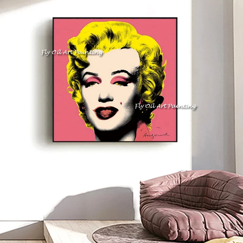 Marilyn Monroe Pictura in Ulei pe Panza Pictura Cuadros Handpainted Arta de Perete pentru Camera de zi Decor Acasă (Fara Rama) 0