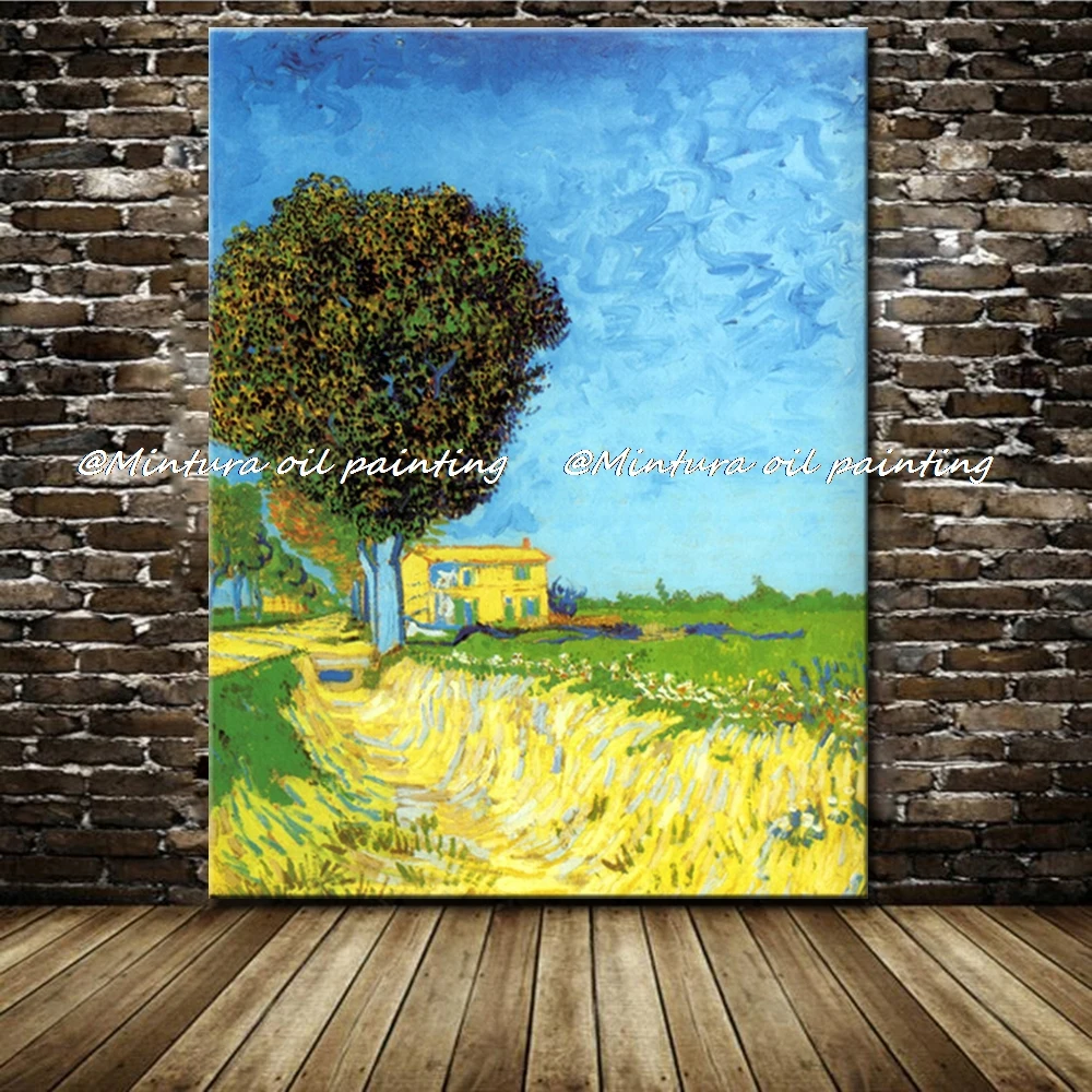 Mână-A Făcut O Banda De Lângă Arles De Vincent Van Gogh, Reproducere Picturi In Ulei Pe Panza, Arta De Perete De Imagine Pentru Camera De Zi Decor Acasă 0