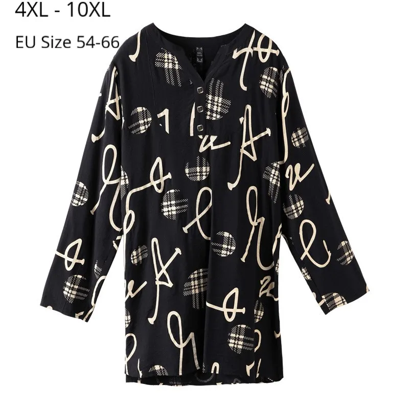Plus Dimensiune 10XL 8XL 6XL Femei Maneca Lunga Primavara Toamna Tricou Femme Scrisoare de Imprimare de Îmbrăcăminte Casual, Stil coreean Vrac Tee Shirt 0