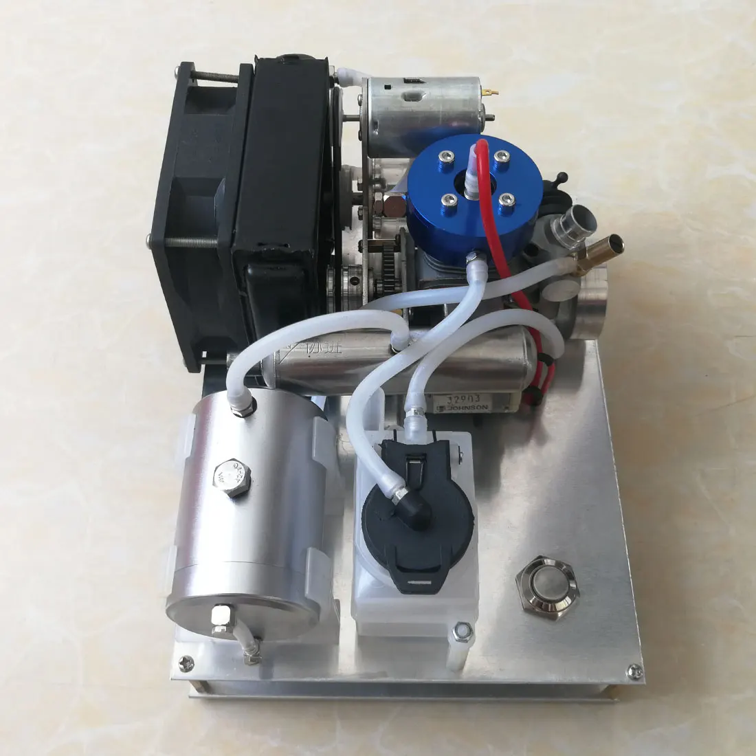 TOYAN Nivel 15 Metanol Motor Motor pe Benzina Model DIY Micro 12V Set Generator Răcit Cu Apă Radiator Dispozitiv Pentru Copil 0