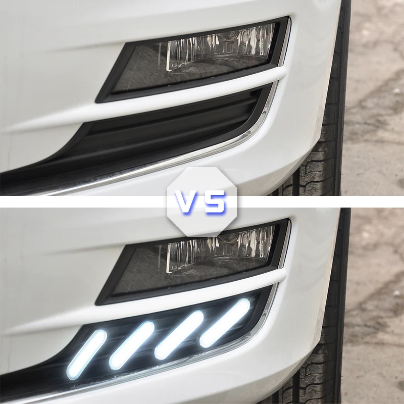 Pentru Volkswagen Golf 7 2013 2016 LED DRL Daytime Running Light Accesorii Auto ABS 12V Lampă de Ceață capac 1