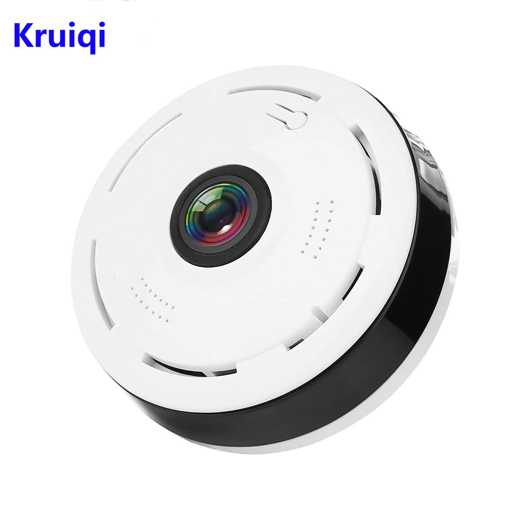 Kruiqi Camera IP Wireless Wifi Panoramică de 360 de Grade 2.0 Megapixel 1080P Home Security Camera Unghi foarte Larg Sprijin IR CUT 1