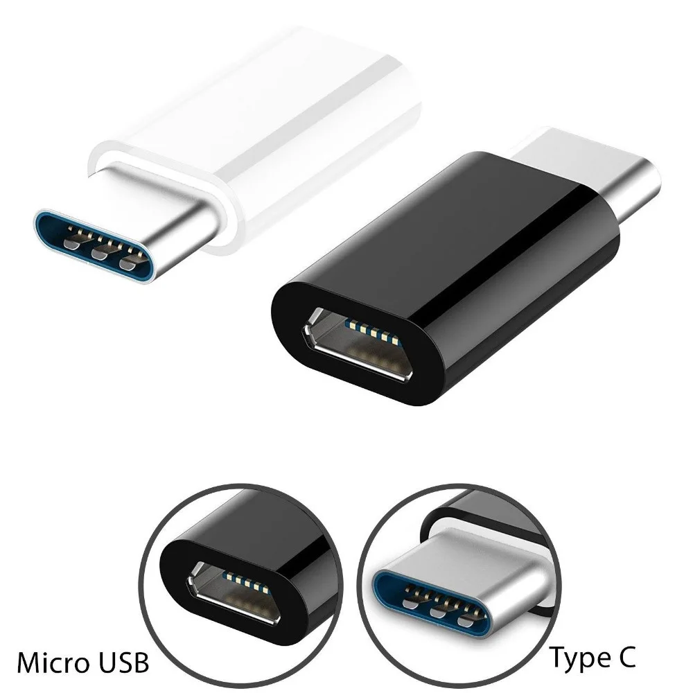 2000pcs Micro USB de sex Feminin pentru usb 3.1 tip C Conector Convertor Adaptor Pentru MacBook-ul oneplus 2 MP4 1