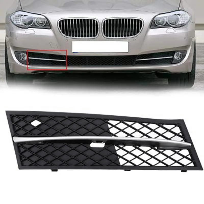 2 buc Masina de Fața Inferioară a Barei de protecție Grătar Grila Lumina de Ceață Capac Pentru BMW Seria 5 F10 / F11 Sedan/Vagon 2010-2013 2