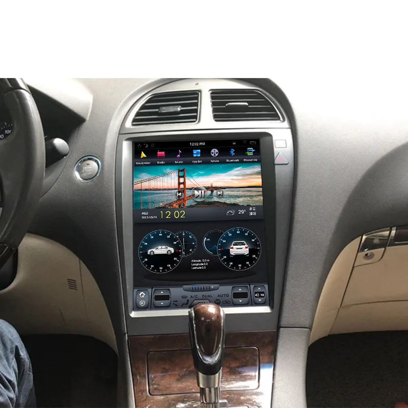 Tesla stil Android 8.1 GPS Auto Navigatie capul unitate multimedia radio casetofon nu DVD player radio Pentru Lexus ES ES240 ES350 2