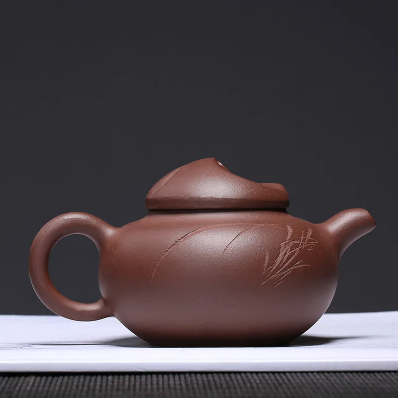 Si set de ceai cu ridicata minereu brut Violet noroi Ruyi ceainic Zhou Ting toate parte gravate si personalizate, un substitut de păr 2