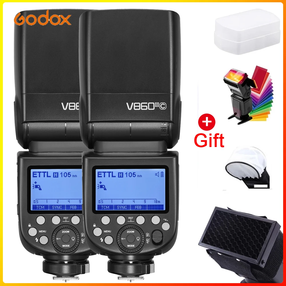 Godox V860III 2.4 G Wireless TTL 1/8000s Flash Speedlite cu X2T-C/N/S/F/O/P declansator pentru Canon Nikon sony, Fujifilm Fuji aparat de Fotografiat 2