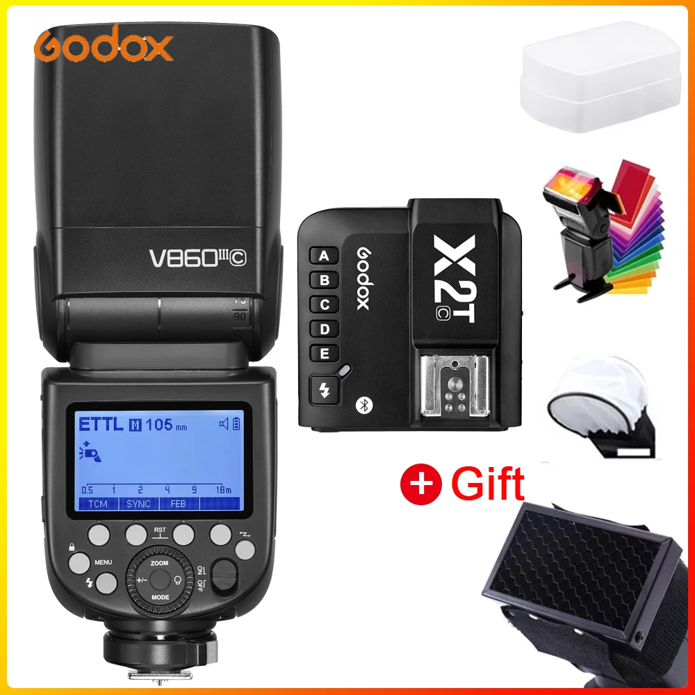 Godox V860III 2.4 G Wireless TTL 1/8000s Flash Speedlite cu X2T-C/N/S/F/O/P declansator pentru Canon Nikon sony, Fujifilm Fuji aparat de Fotografiat 3