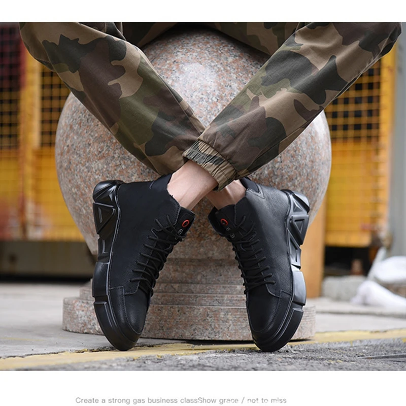 2021 Lux De Designer De Înaltă Waterproof Steel Toe Barbati Pantofi De Lucru De Sex Masculin De Siguranță Incasabil Adidași Anti-Zdrobitor Puncție Boots38-44 3