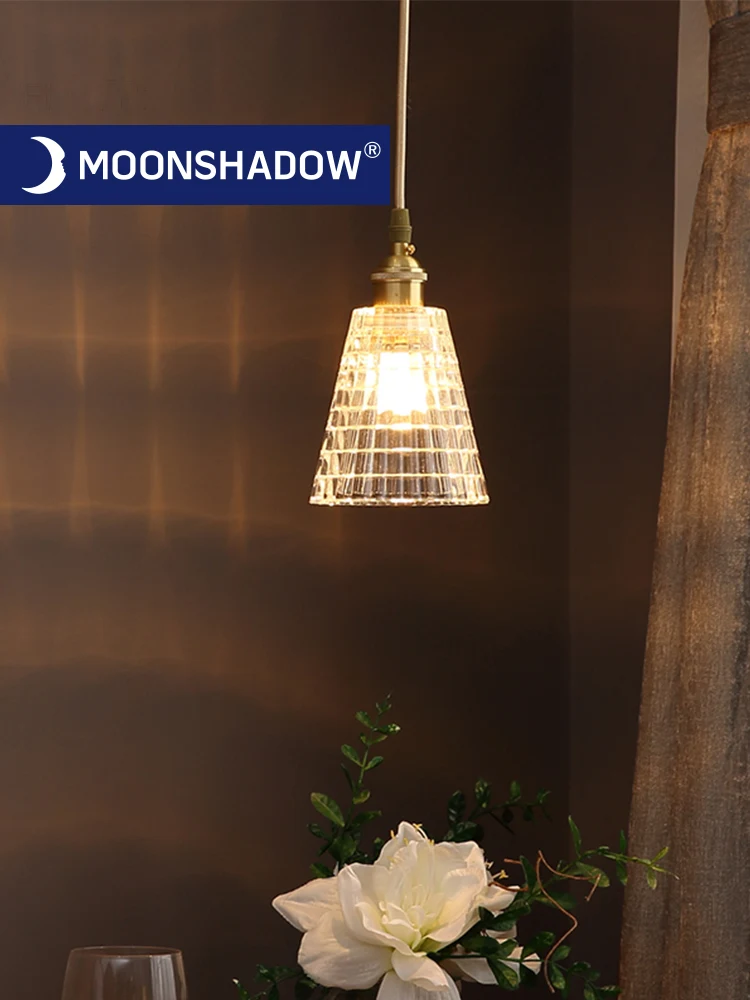 MOONSHADOW Pandantiv Lampă Led Full Cupru Hanglamp Cristal Nordic Cald Pentru Bar, Camera de zi de Decorare Salon Gradina de Lumină 220V 4