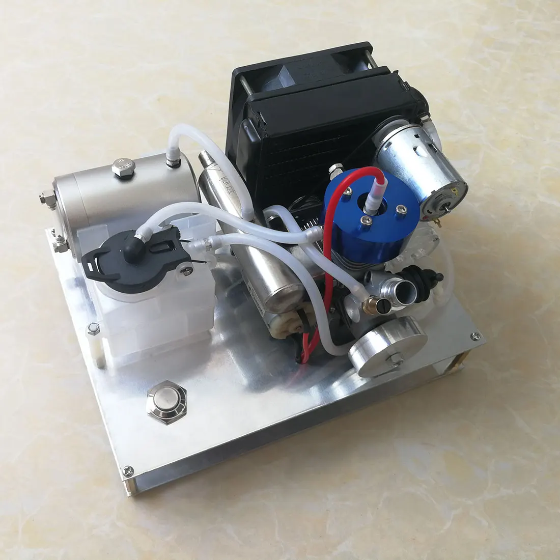 TOYAN Nivel 15 Metanol Motor Motor pe Benzina Model DIY Micro 12V Set Generator Răcit Cu Apă Radiator Dispozitiv Pentru Copil 4