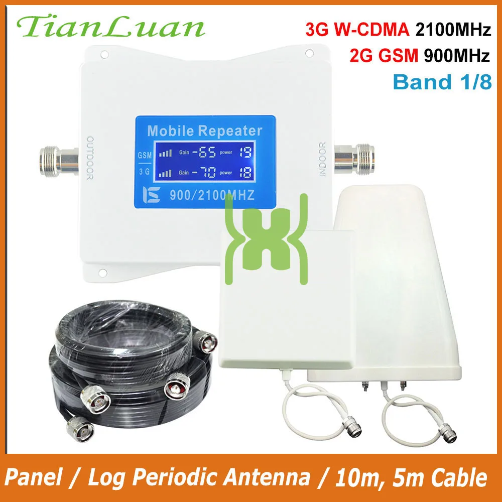 TianLuan mini 2G 3G Repetor GSM 900 mhz WCDMA 2100 mhz Mobil Telefon Mobil GSM 900 W-CDMA 2100 Amplificator de Semnal Amplificator de Banda 1, 8 5