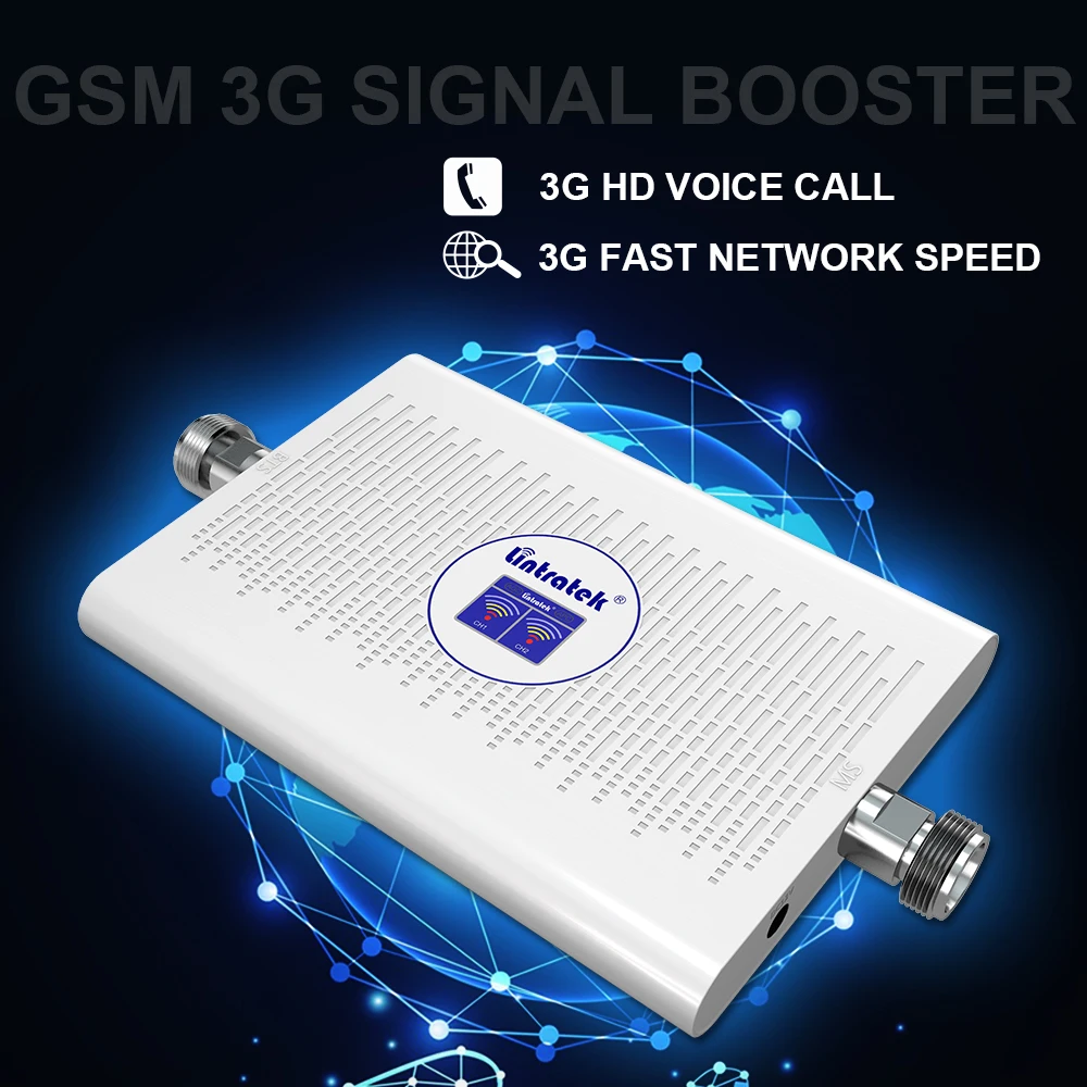 Lintratek amplificator de semnal 2g 3g umts 2100MHz gsm 900MHz display LCD 70dB obține AGC dual band celulare repetor de semnal de antenă stabilit@ 5